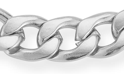 Yield Of Men 7mm Figaro Chain Bracelet In Silver