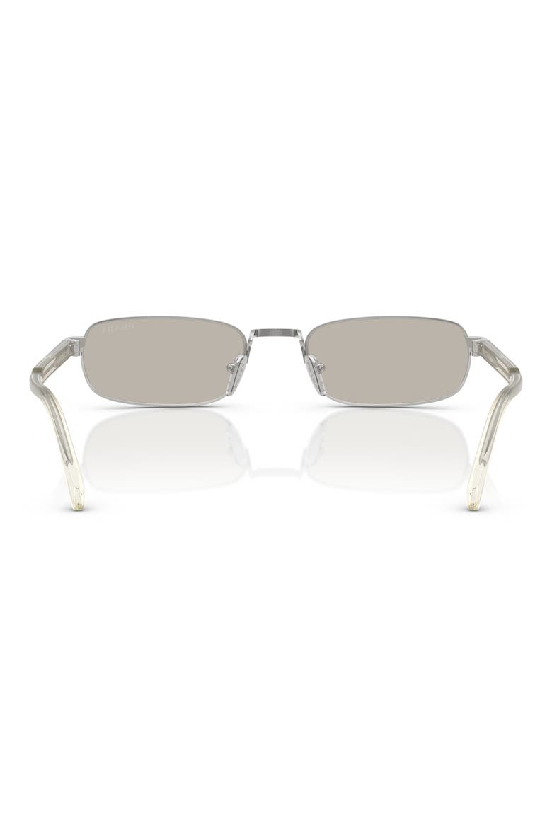 54mm Rectangular Sunglasses, Alternate, color, 1BC30P54 SILVER
