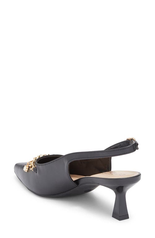 Wild Diva Lounge Aleena Chain Slingback Pump In Black