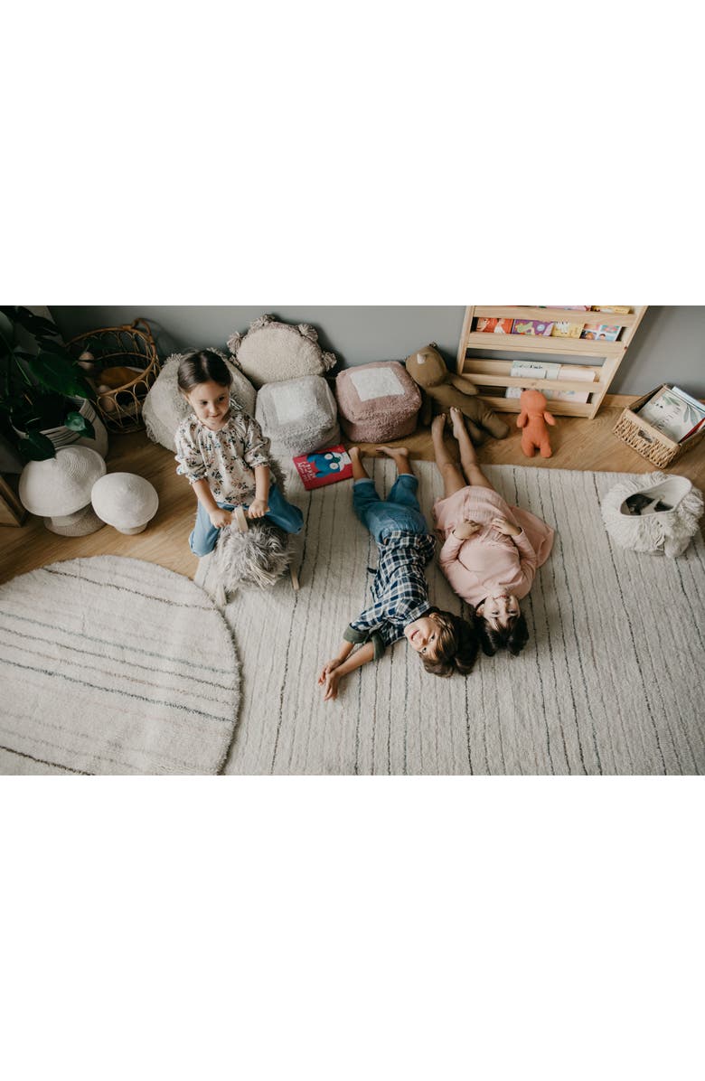 Lorena Canals Woolable Arona Wool Area Rug, Alternate, color, Sheep White Soft Pink