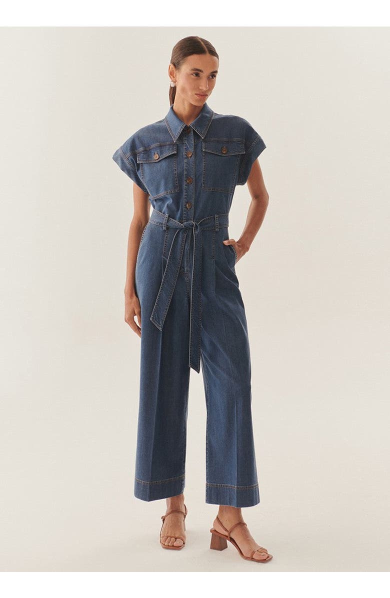 Exquise Josephine Jumpsuit, Main, color, Indigo