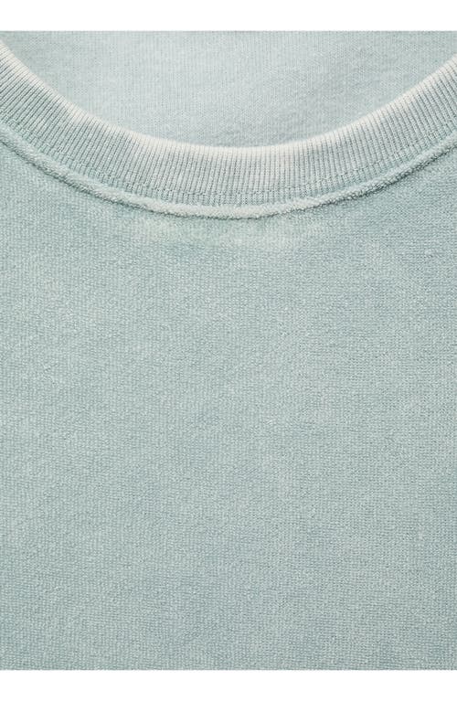 Shop Mango Overdyed Cotton Blend Terry Nightgown