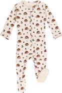 L'ovedbaby Print Organic Cotton Zip Footie