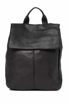 AMERICAN LEATHER CO. Liberty Leather Flap Backpack