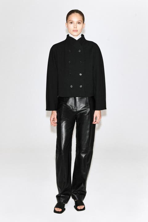 Sculpted Stand-Collar Jacket