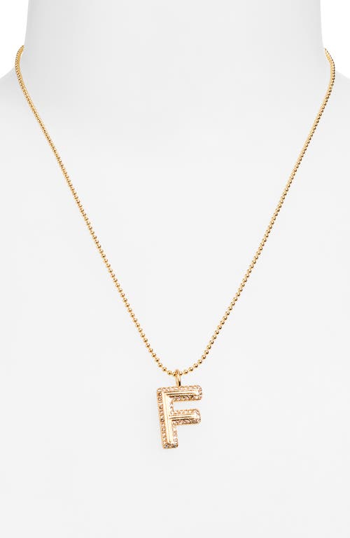 Baublebar Arianna Initial Pendant Necklace In Gold
