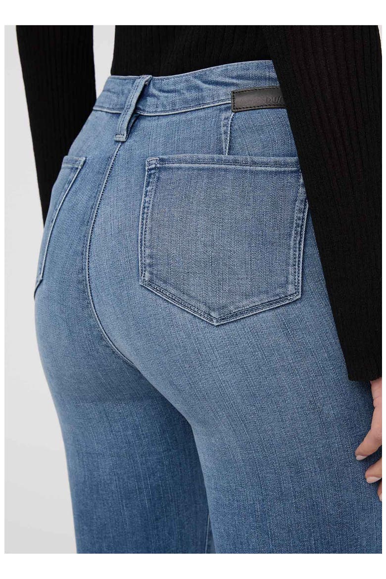 No Sweat Denim High Rise Slim Straight, Alternate, color, London-Fog