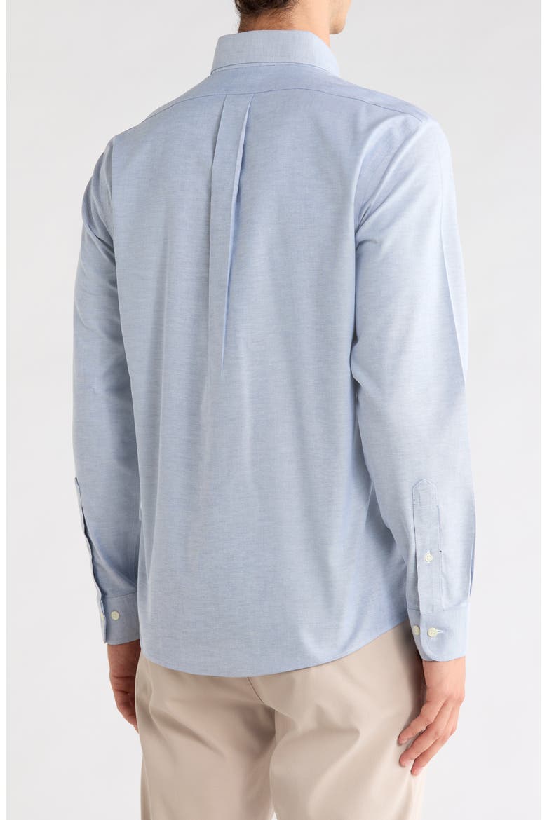 Regular Fit No Iron Button Front Shirt, Alternate, color, SODALITE
