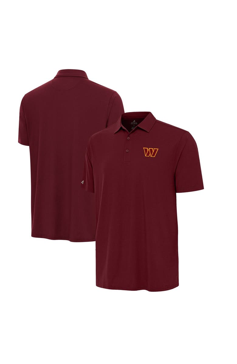 ANTIGUA Men's Antigua Burgundy Washington Commanders Era Polo, Main, color, 