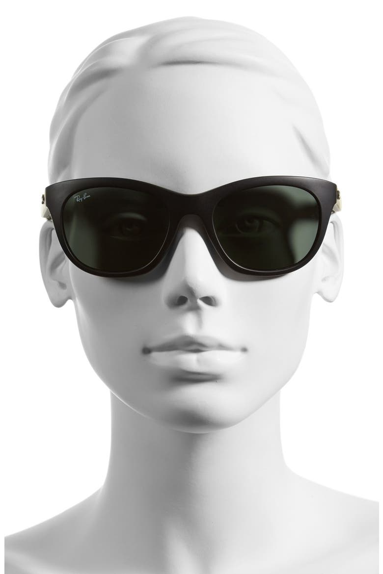 'Highstreet' 56mm Sunglasses, Alternate, color, MATTE BLACK