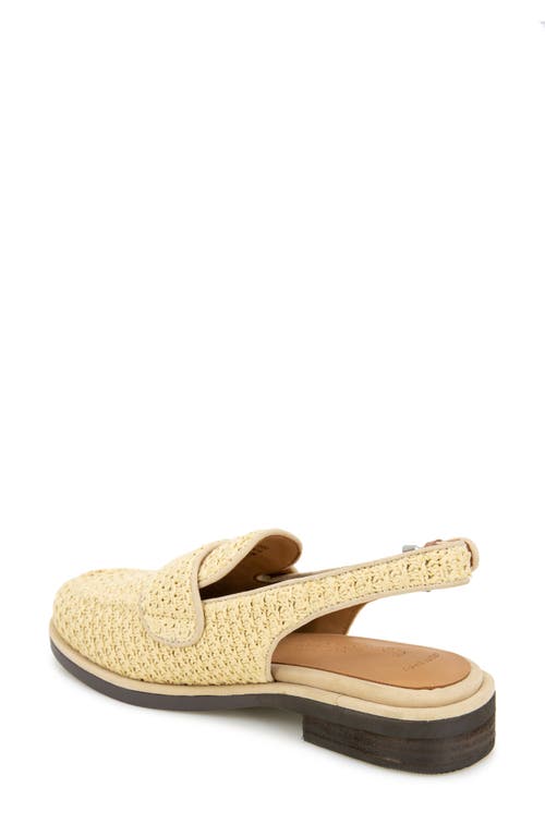 GENTLE SOULS BY KENNETH COLE GENTLE SOULS CALEB SLINGBACK RAFFIA LOAFER FLAT 