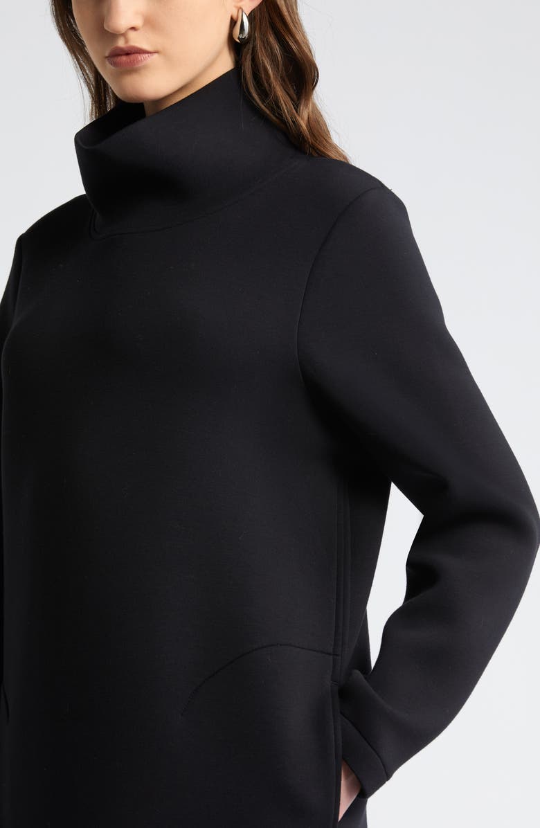 Nordstrom Turtleneck Long Sleeve Scuba Knit Dress, Alternate, color,