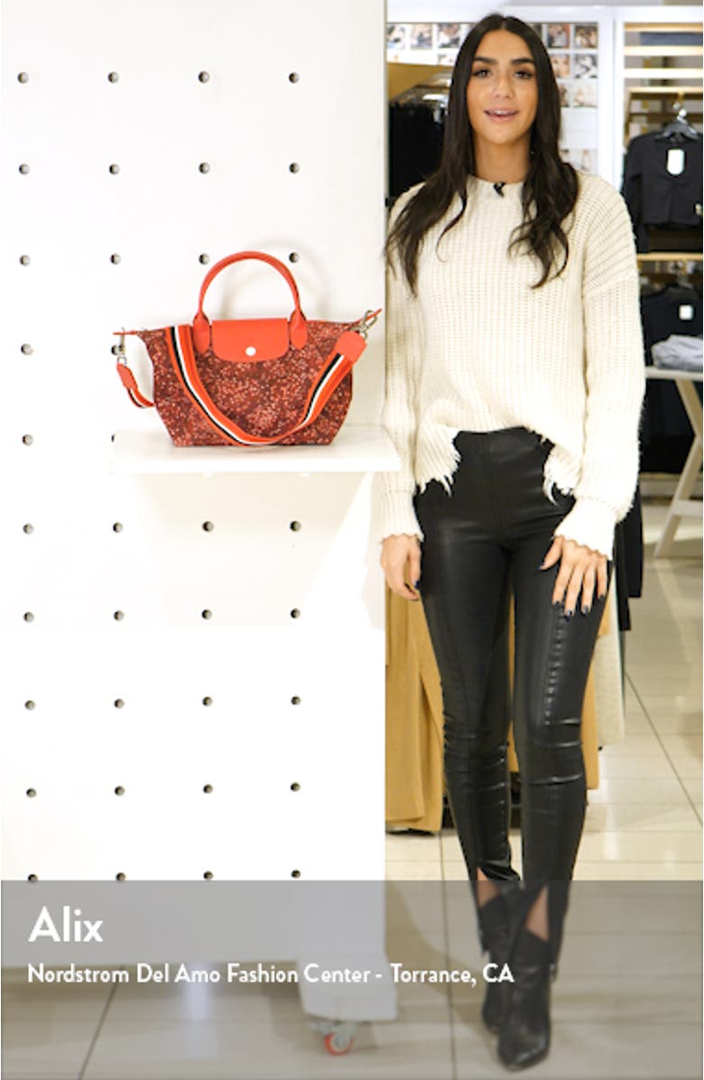 Small Le Pliage Floral Print Shoulder Bag, sales video thumbnail