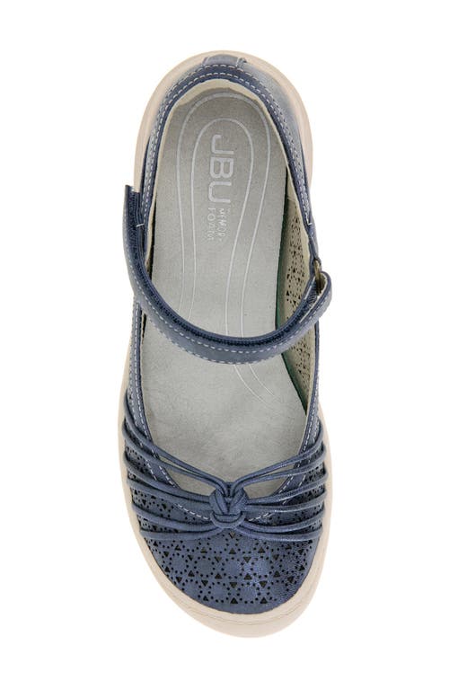 Jbu Ramy Mary Jane Flat In Navy Shimmer