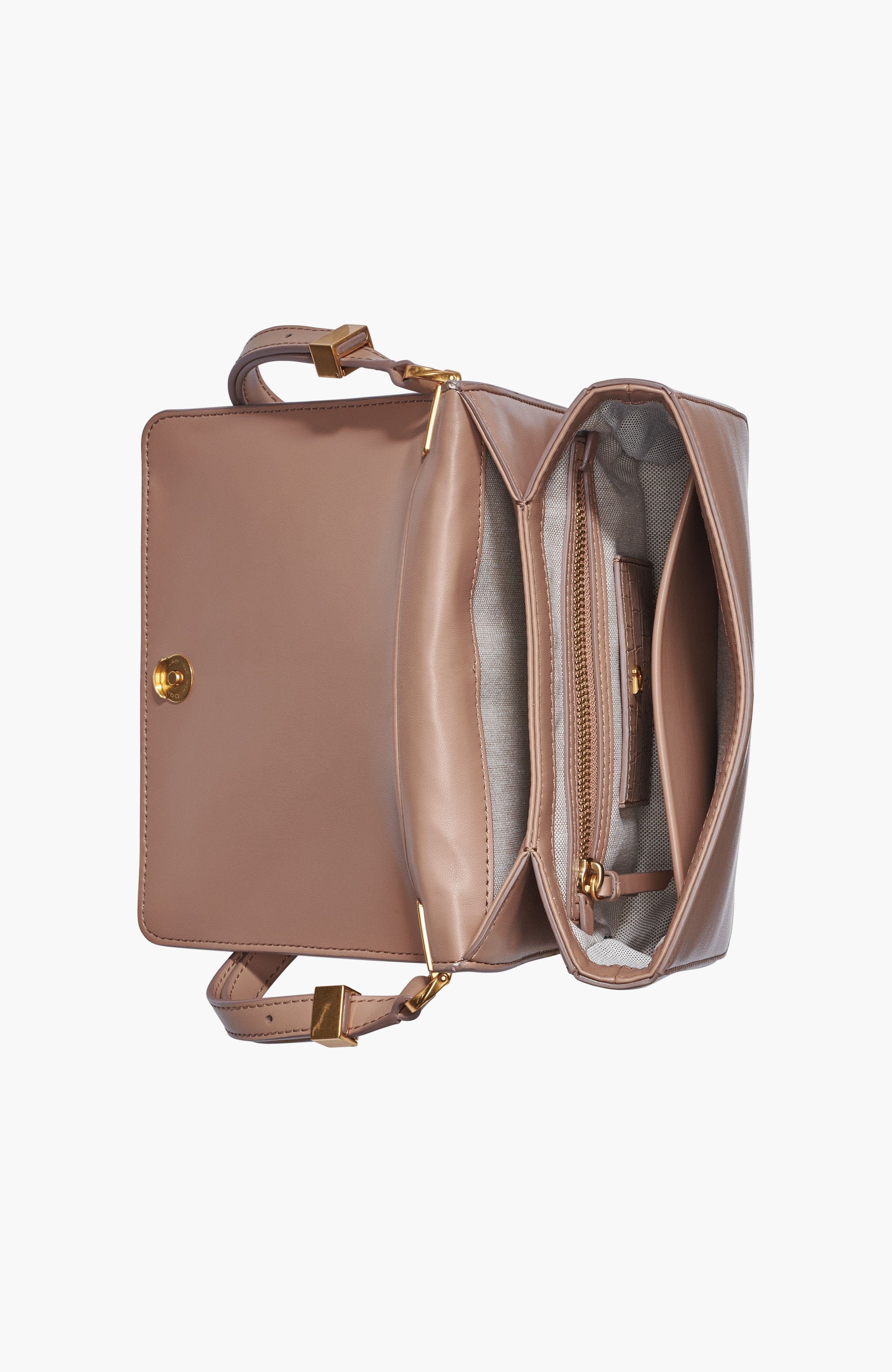 Donna Karan New York Jericho Croco Wave Shoulder, Alternate, color, 