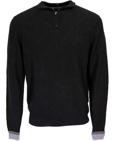 Quinn Quarter Zip Merino Wool Sweater