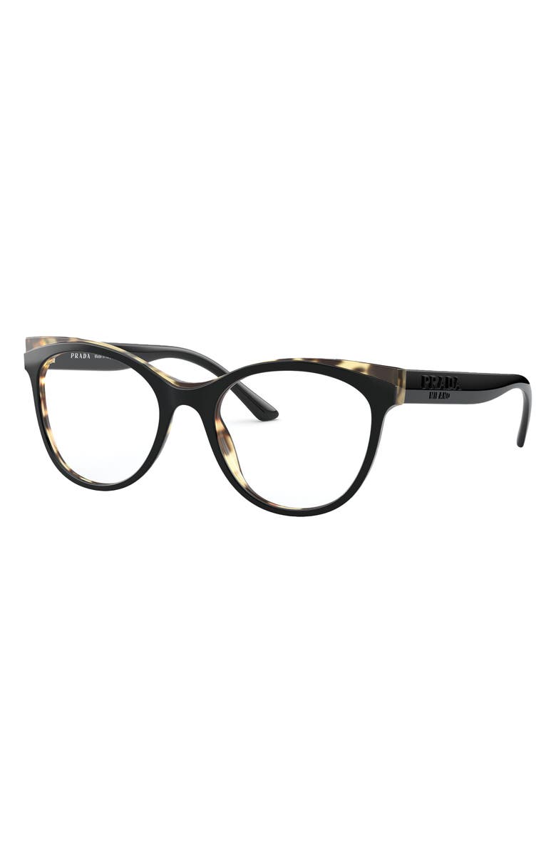 Prada 53mm Butterfly Optical Glasses, Alternate, color,