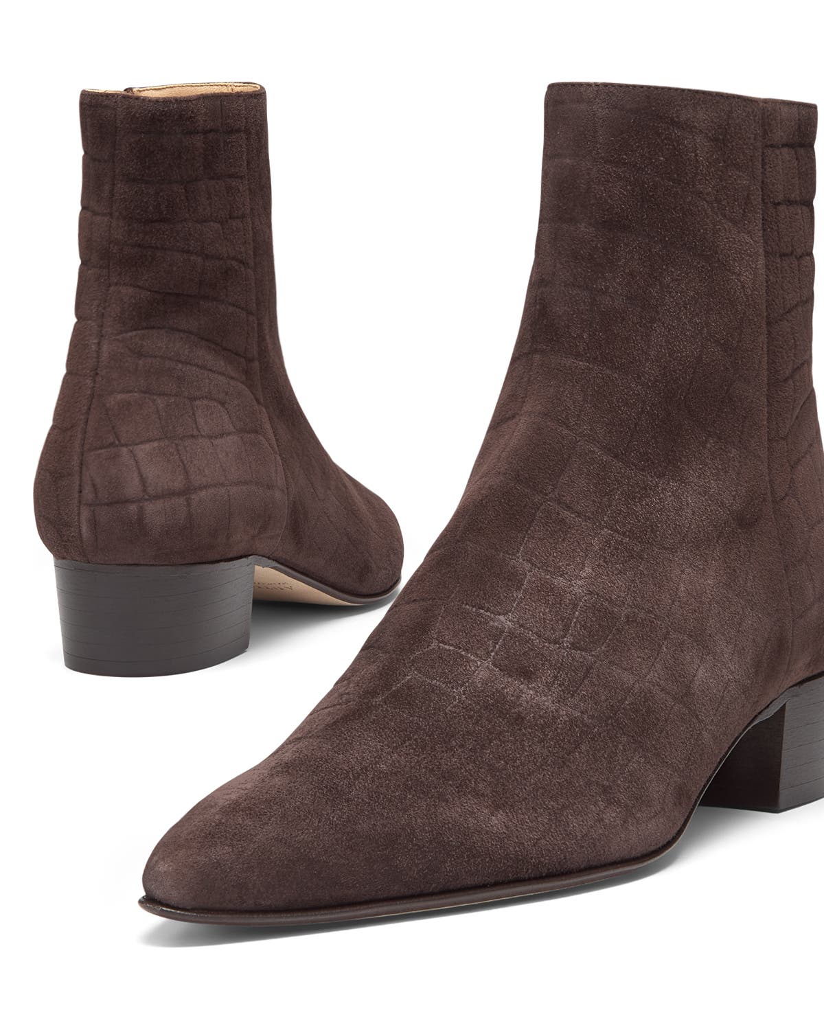 Brera Croco 30 Bootie, Alternate, color, Ebano