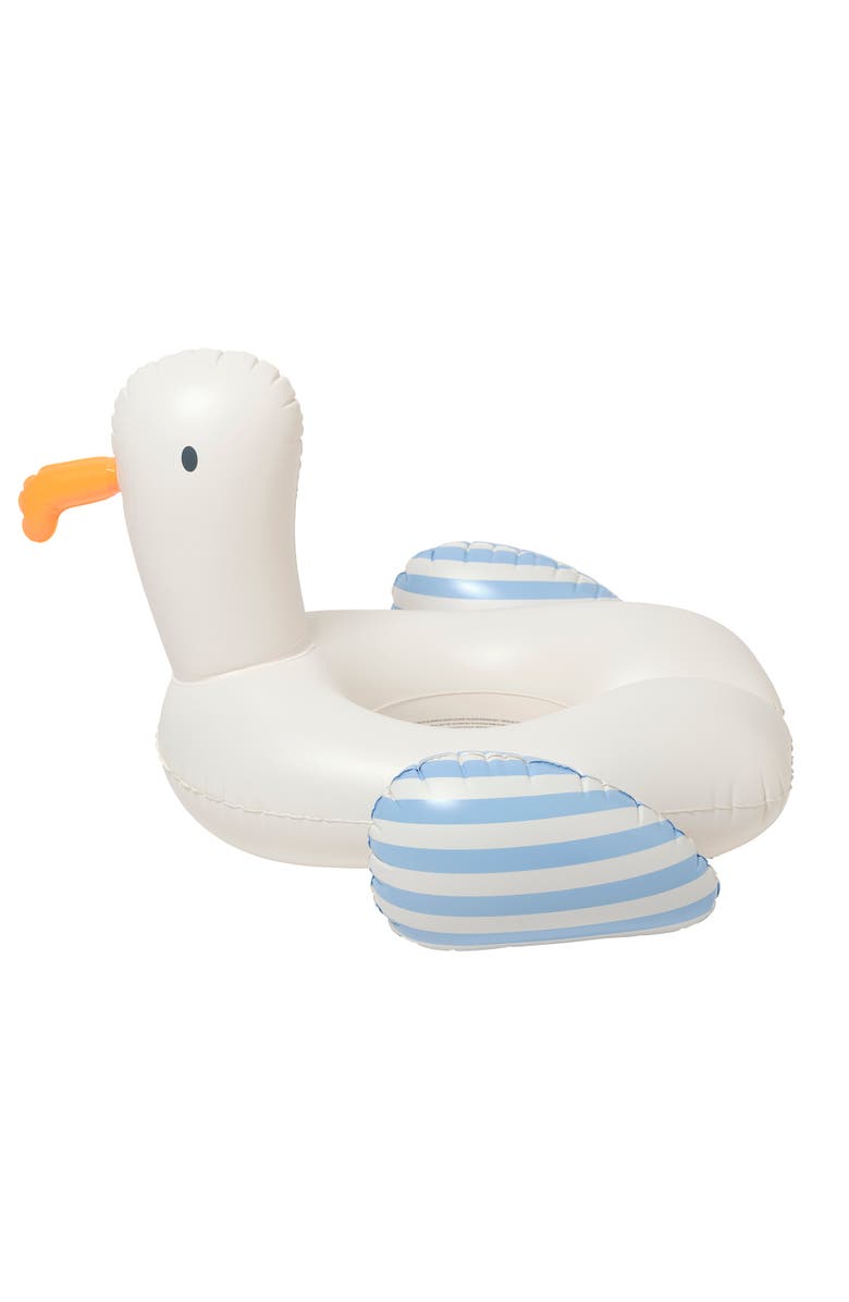 Sunnylife Sid The Seagull Tube Pool Ring Inflatable Bird Shaped Float, Alternate, color, 