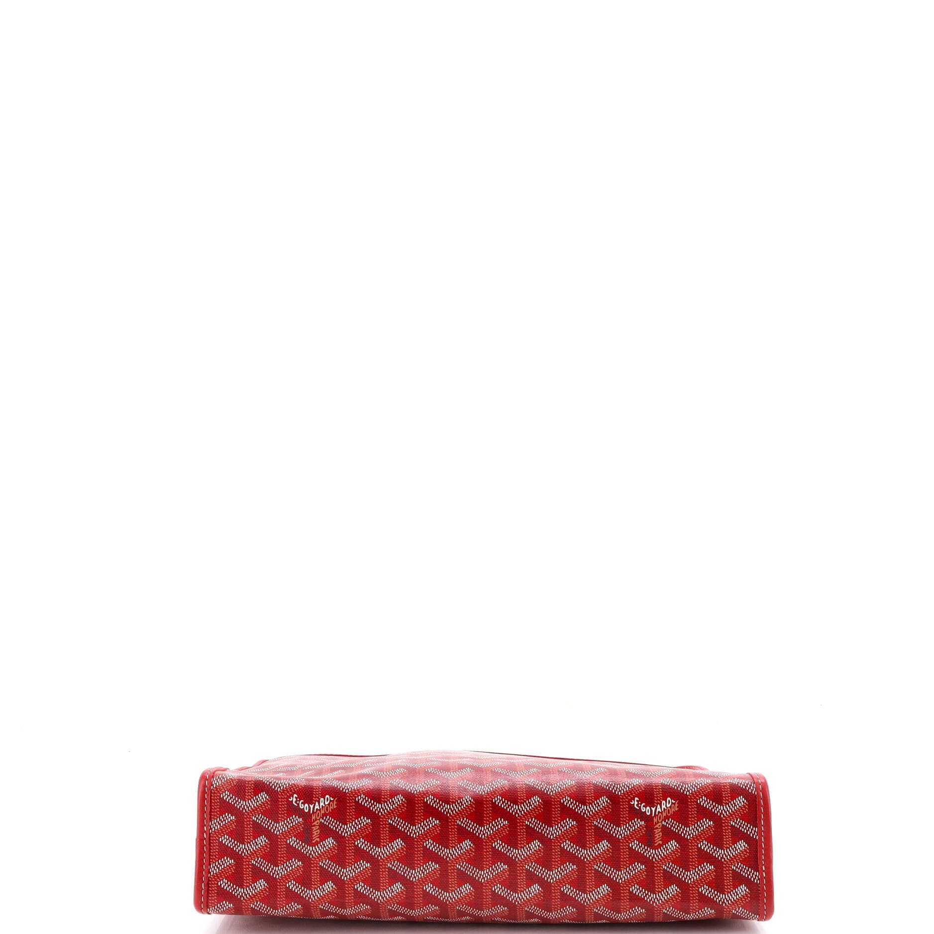 Pre-Owned Goyard Jouvence Toiletry Pouch Coated Canvas GM, Alternate, color, Red