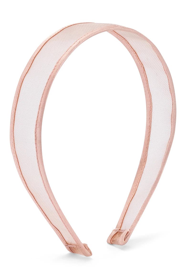 Giselle Slim Sheer Headband, Main, color, BLUSH