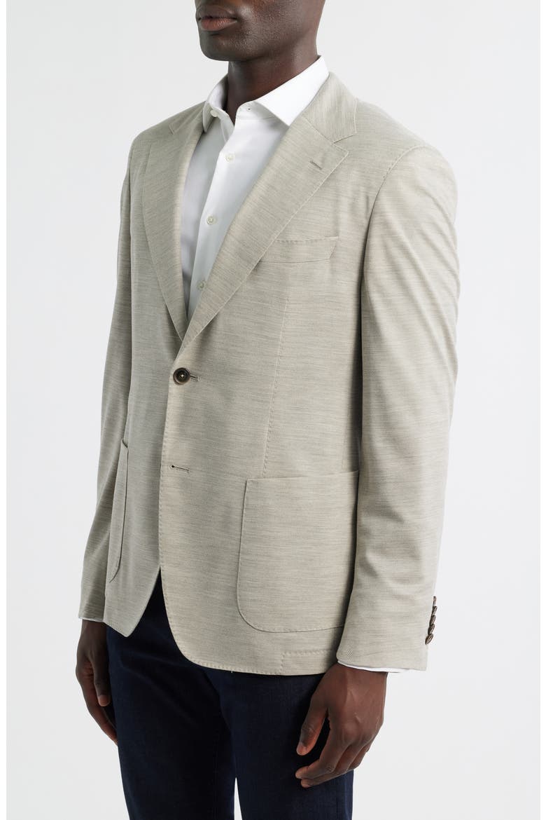 Jeff Regular Fit Beige Wool Mélange Sport Coat, Alternate, color, BEIGE/ KHAKI