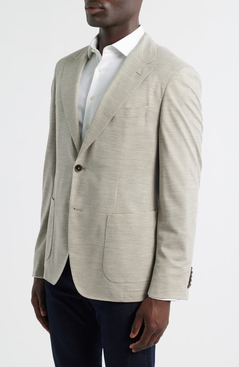 BOSS Jeff Regular Fit Beige Wool Mélange Sport Coat, Alternate, color, Beige/ Khaki