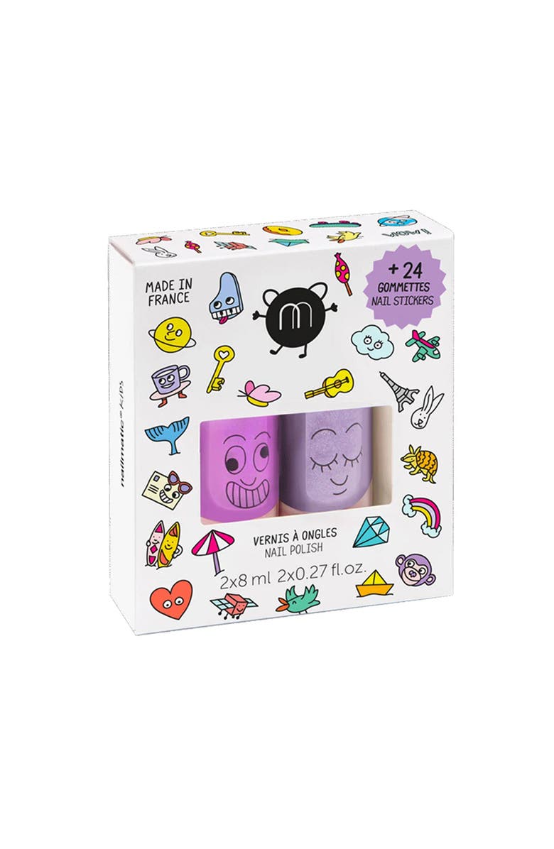 nailmatic Nail Polish And Nail Sticker Set For Kids, Main, color, Wow