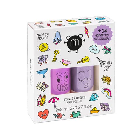 Nail Polish And Nail Sticker Set For Kids