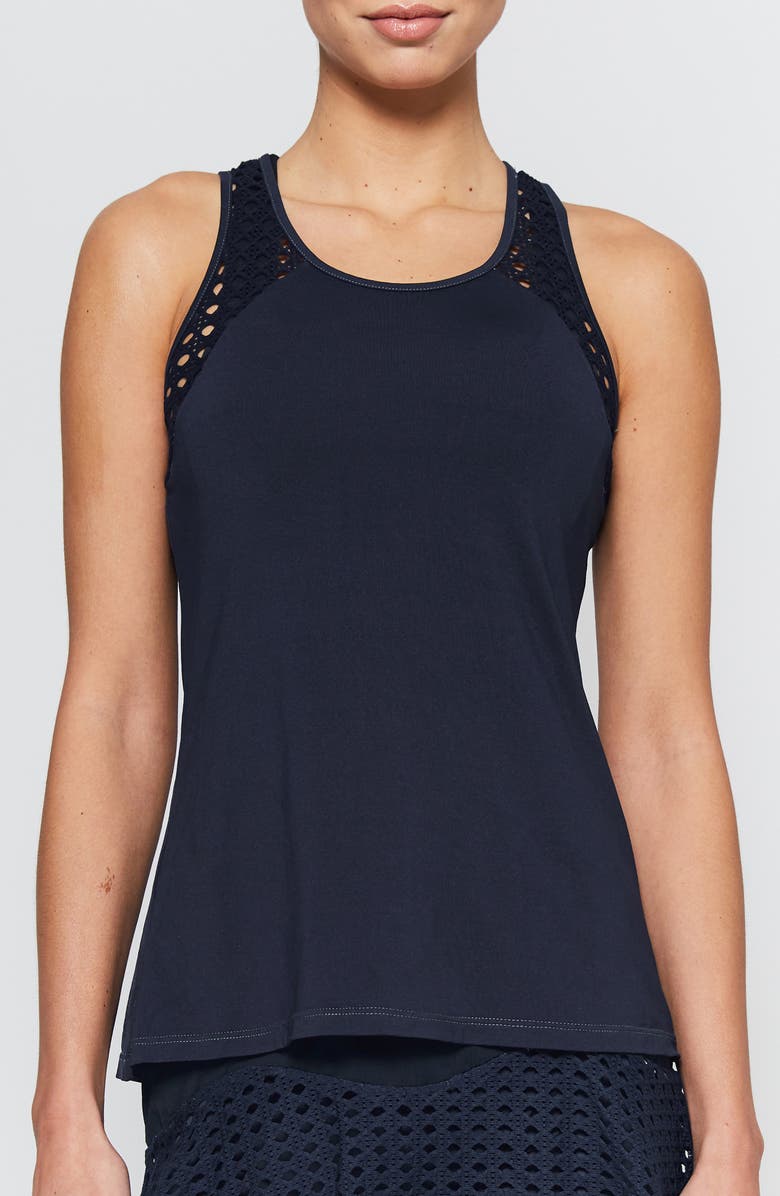 L'ETOILE SPORT POINTELLE TRIM TANK, Main, color, 