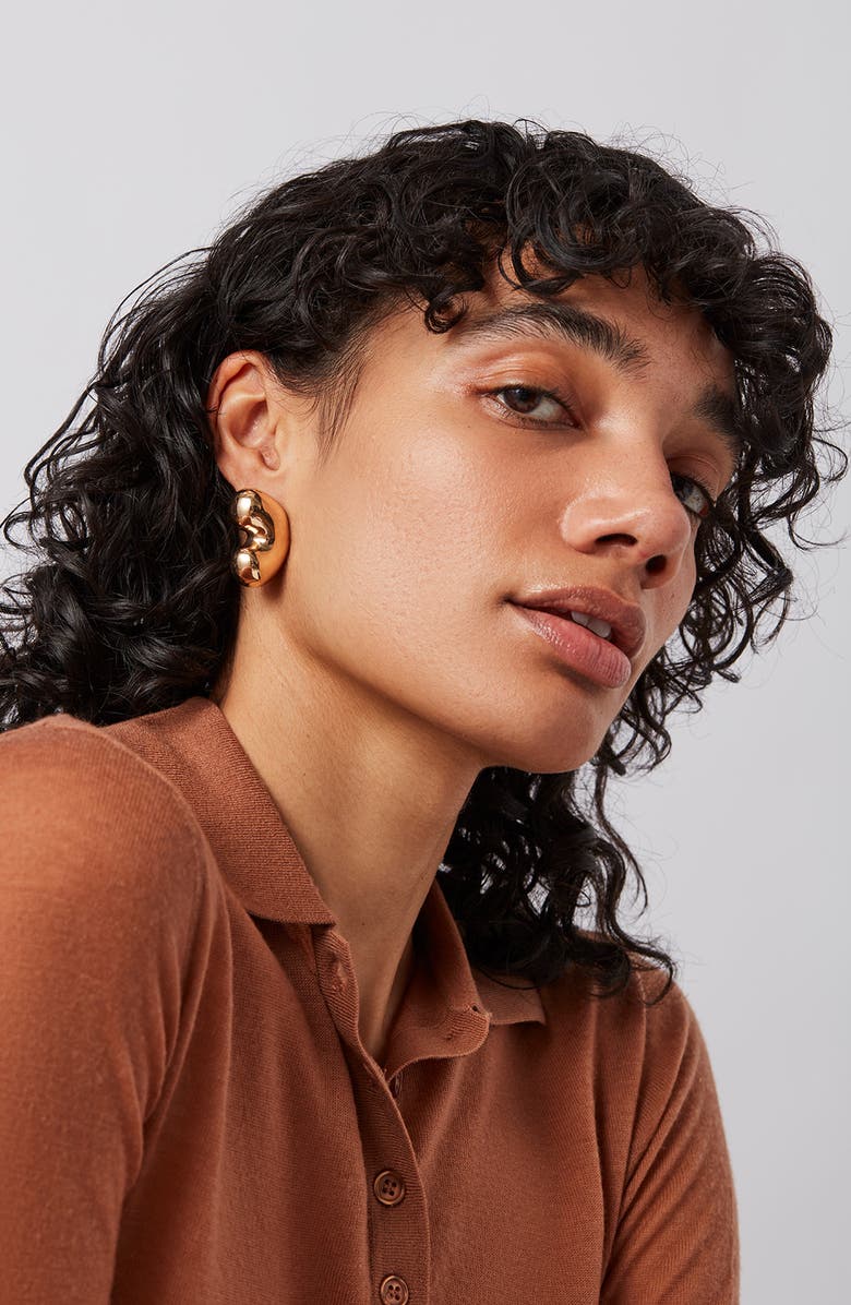 JENNY BIRD Eliza Puffs Drop Earrings, Alternate, color, High Polish Gold