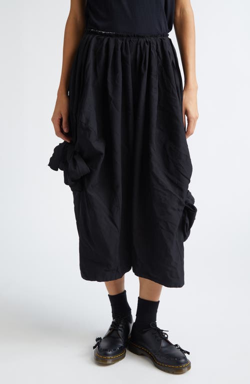 Comme des Garçons Comme des Garçons Oversize Garment Washed Oxford Crop Pants in Black  product