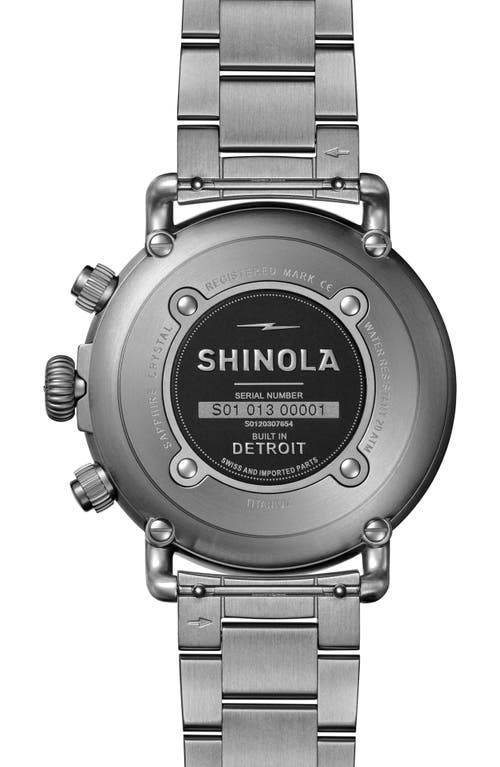Shinola Runwell Chronograph West Wind Watch Gift Set, 42mm In Gray