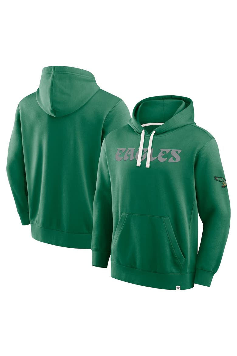 Men's Fanatics Kelly Green Philadelphia Eagles New Horizons Heritage Pullover Hoodie, Alternate, color, Kelly Green