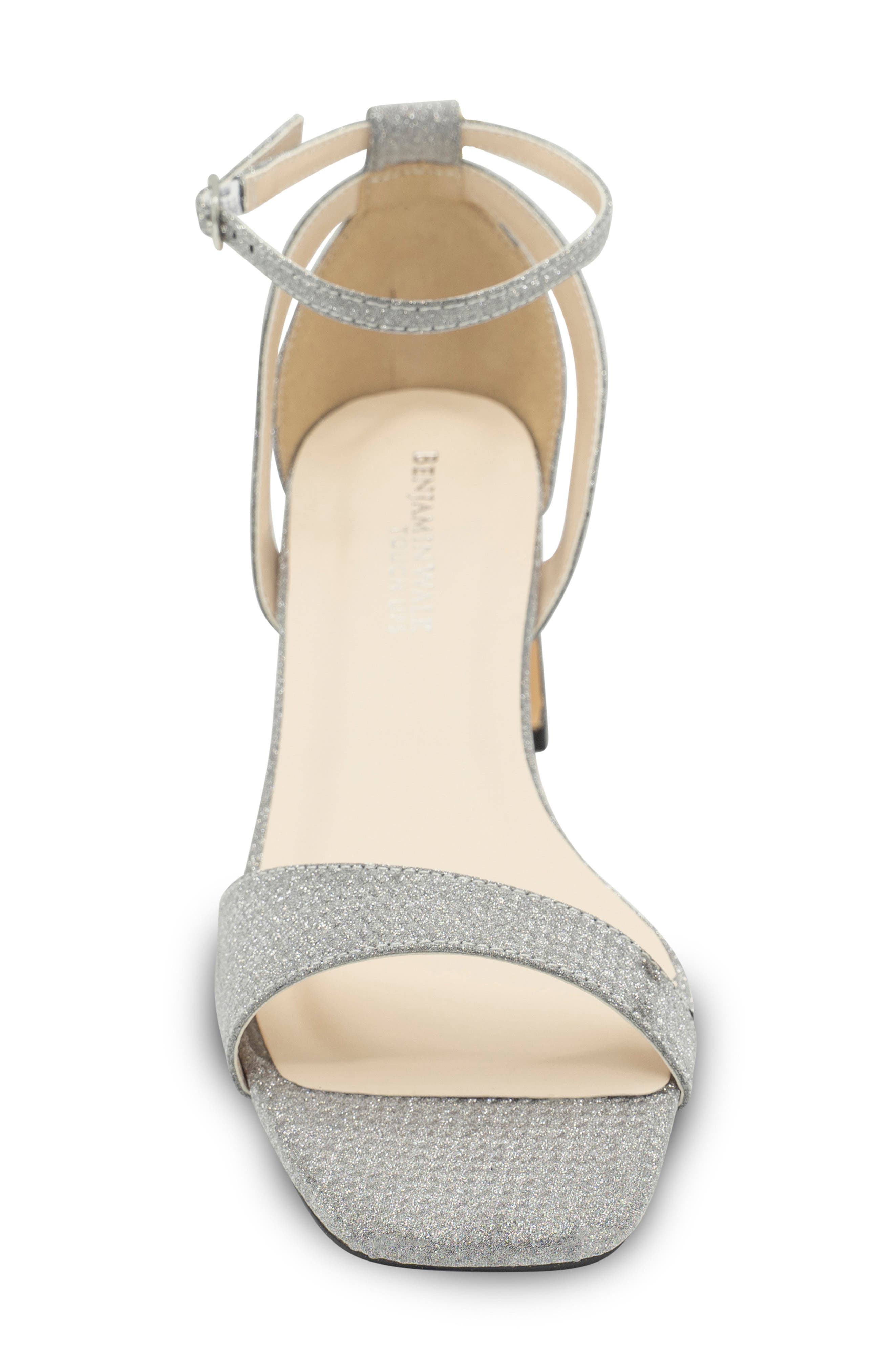 Touch Ups Lilibet Ankle Strap Sandal, Alternate, color, Silver