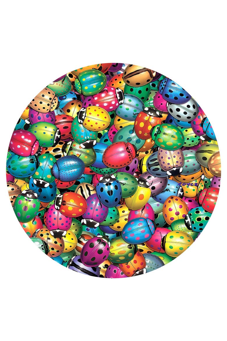Beetles Round Mania 500 piece Jigsaw Puzzle for Adults, Alternate, color, Multicolor