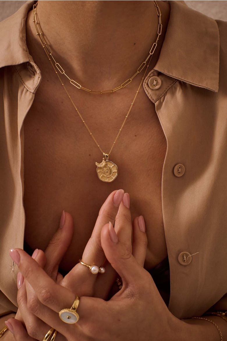 Eternal Harmony Pendant Necklace, Alternate, color, Yellow Gold