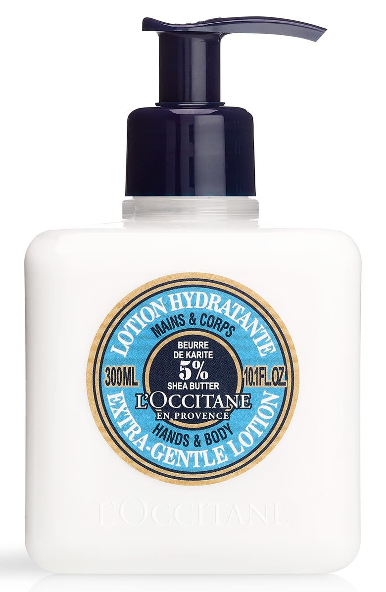 L'Occitane Shea Butter Hands & Body Extra-Gentle Lotion, Main, color,