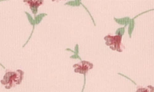 Maniere Floral Knit Fooite In Pink
