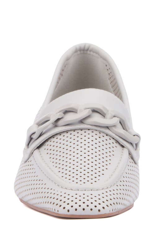 Torgeis Kalina Perforated Loafer In Grey
