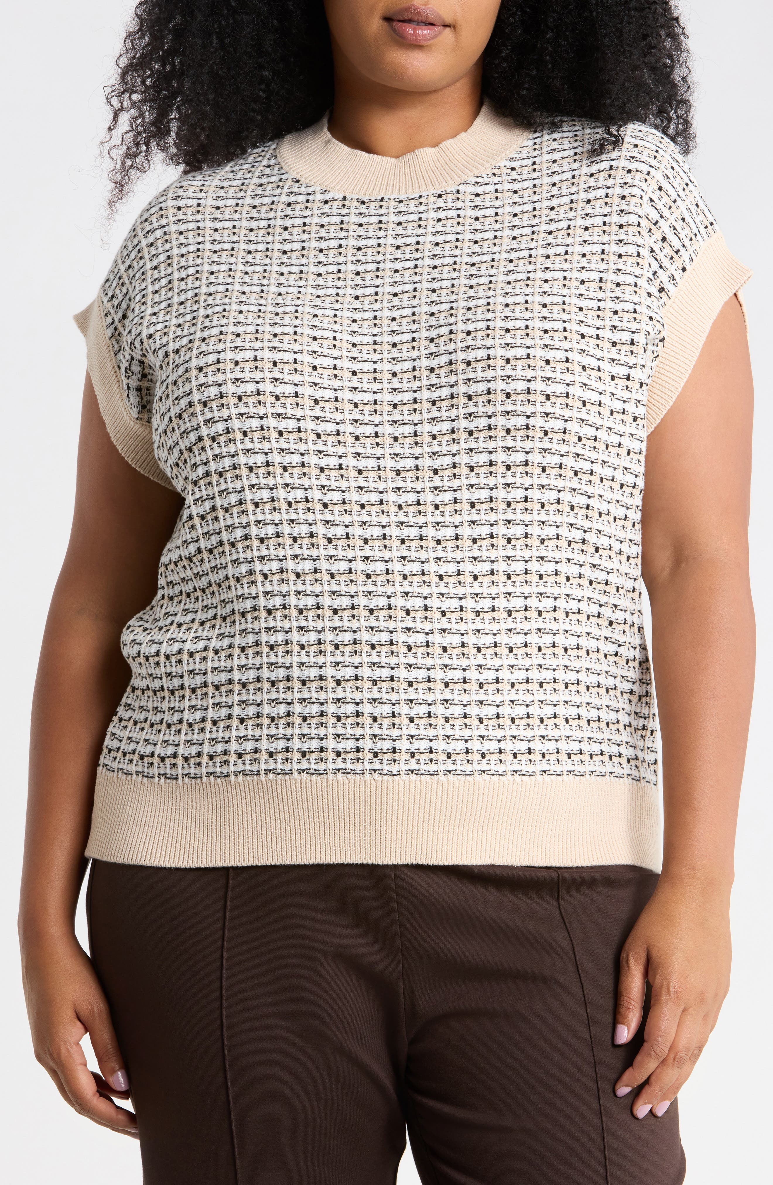 Crewneck Shell Sweater