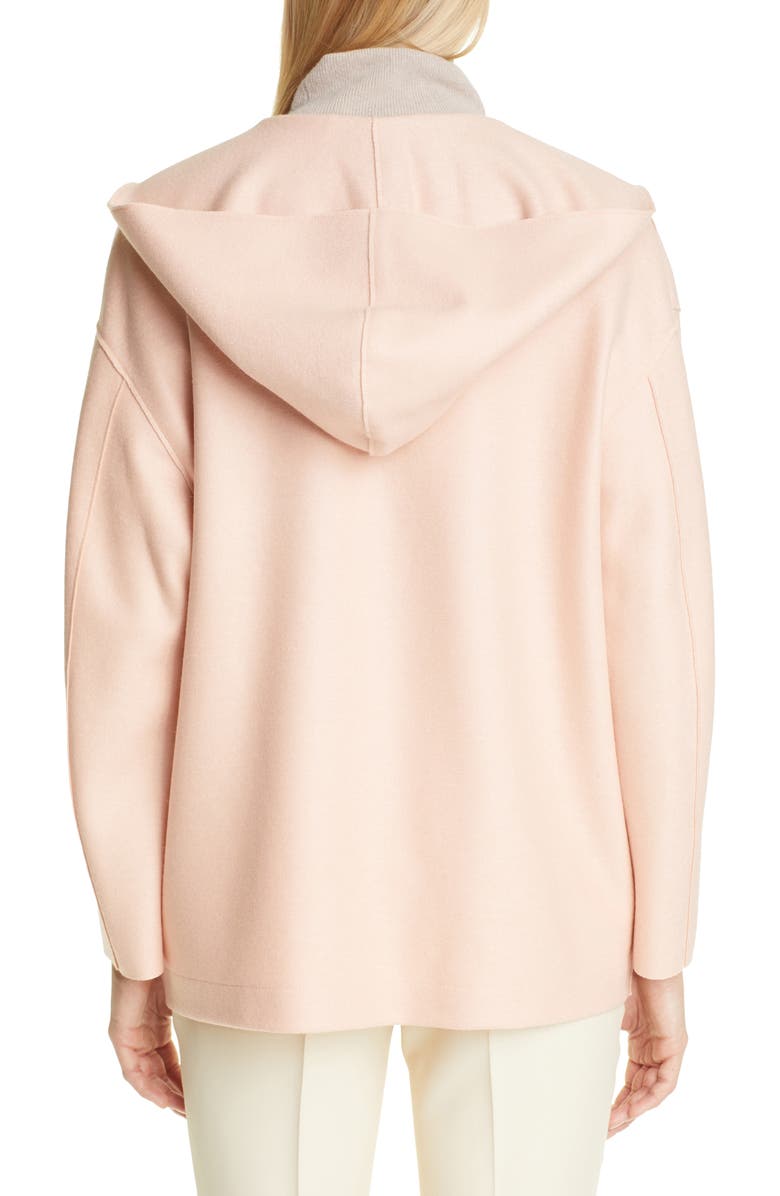 Harris Wharf London Double Face Wool Hooded Jacket, Alternate, color, 