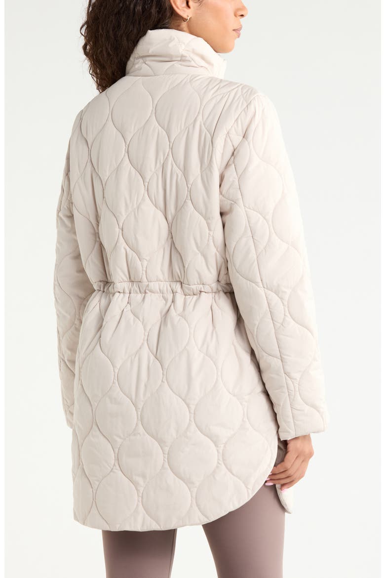 Skyline Longline Quilted Jacket, Alternate, color, GREY PEBBLE
