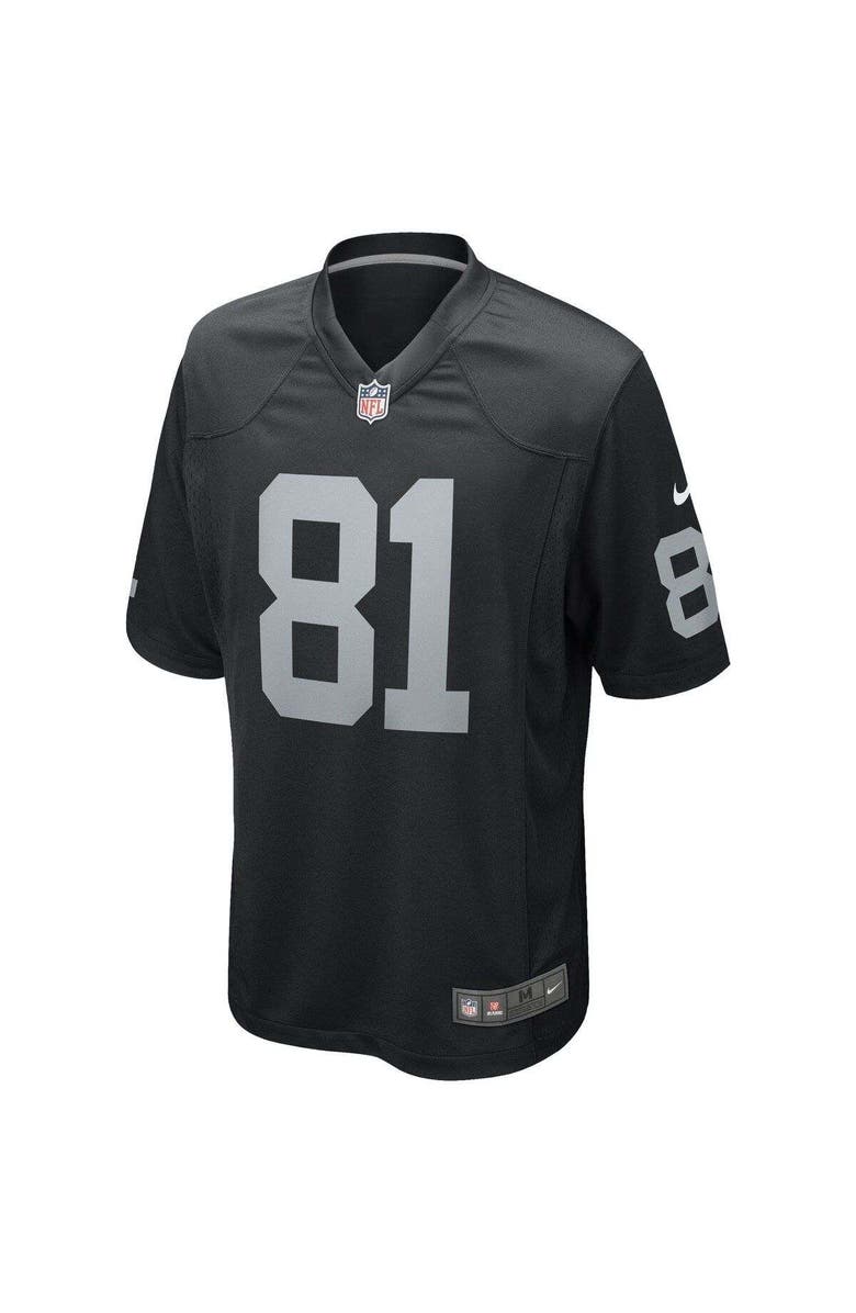 Nike Men's Nike Tim Brown Black Las Vegas Raiders Game Retired Player Jersey, Alternate, color, 