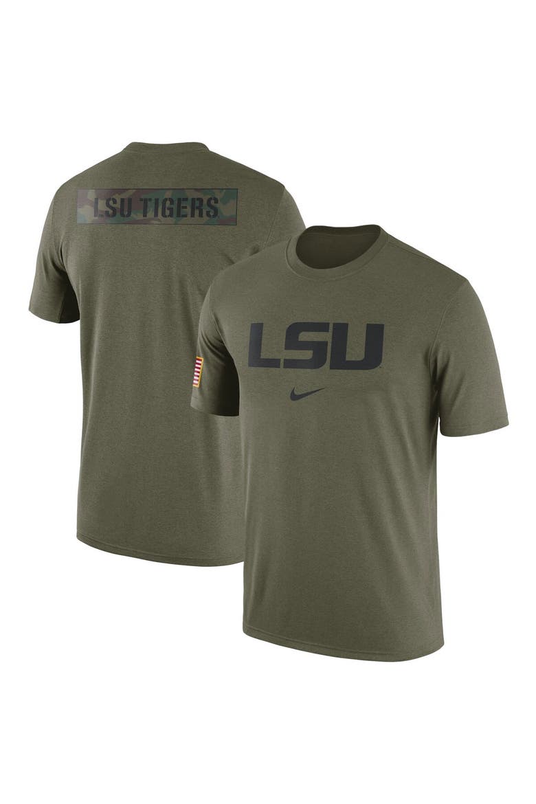 Men's Nike  Olive LSU Tigers Military Pack T-Shirt, Alternate, color, Olive
