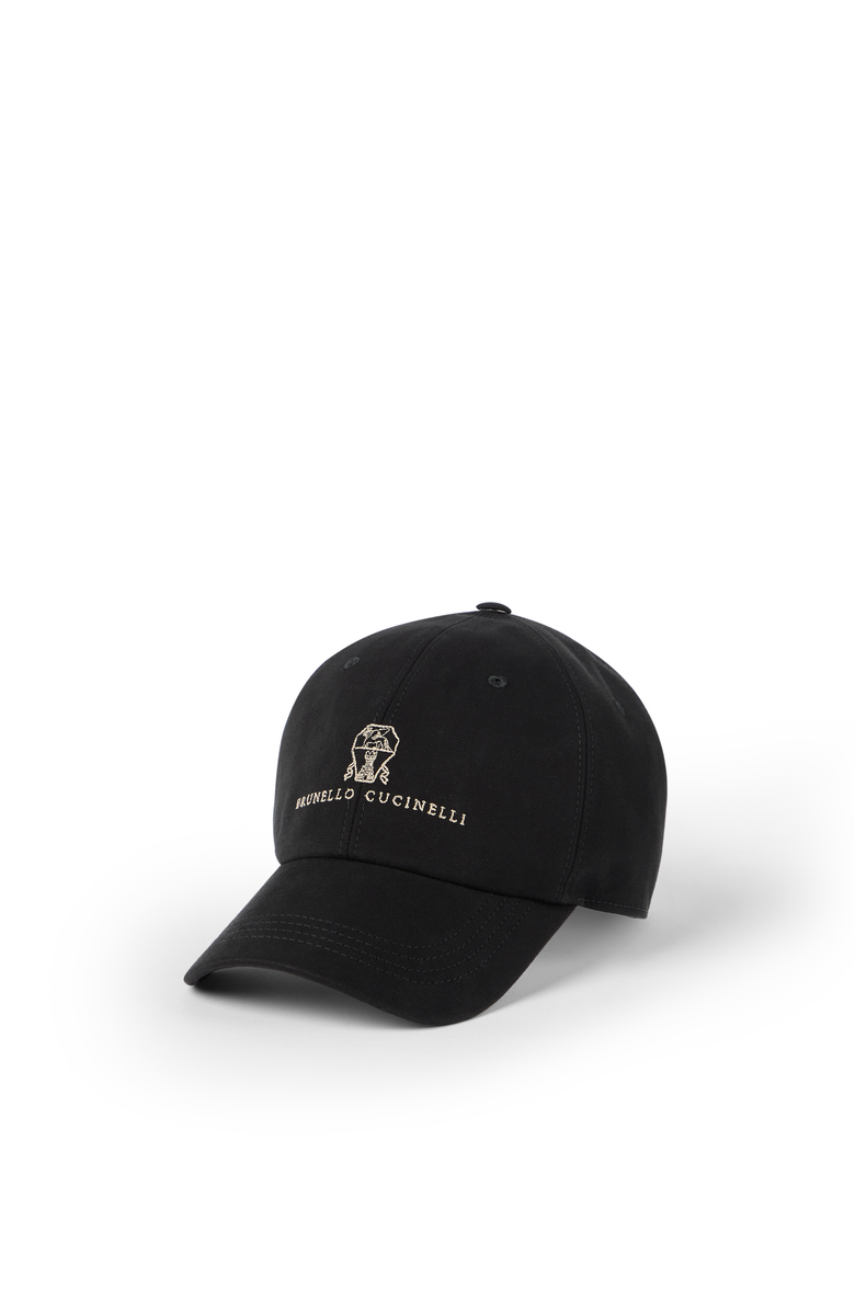 Brunello Cucinelli Baseball cap with logo, Main, color, Black