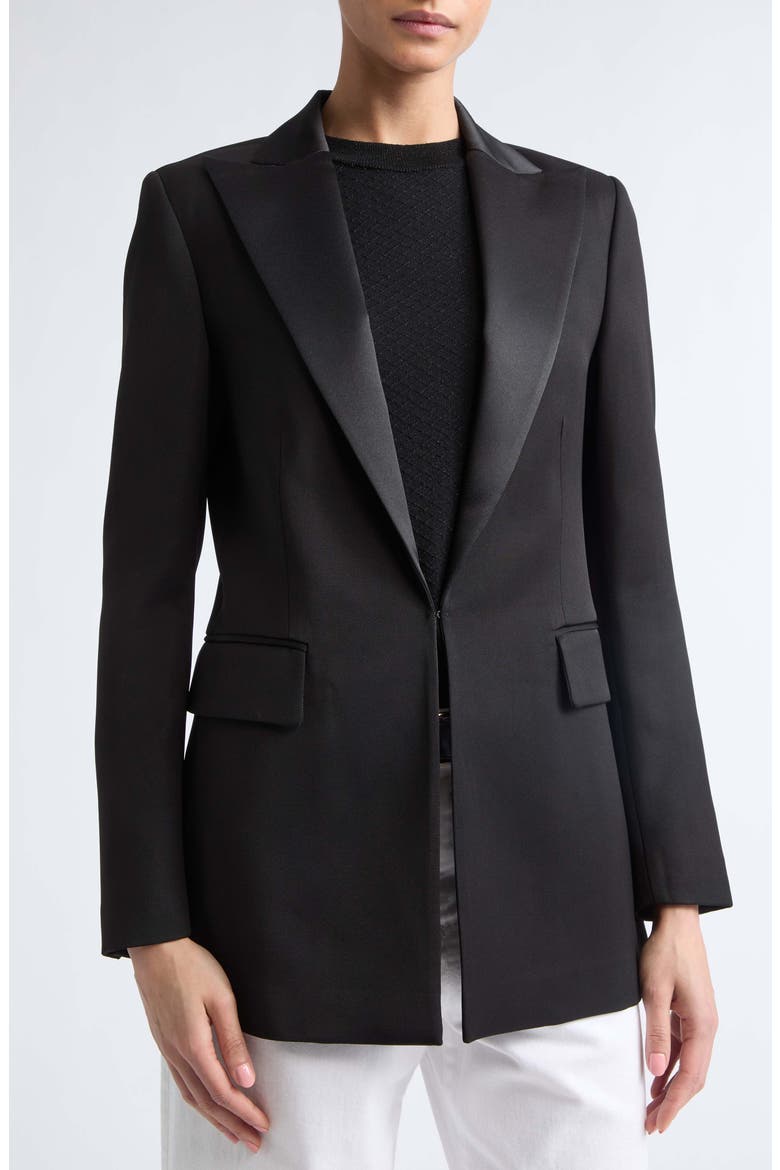 Smoking Jacket, Alternate, color, 22 BLACK
