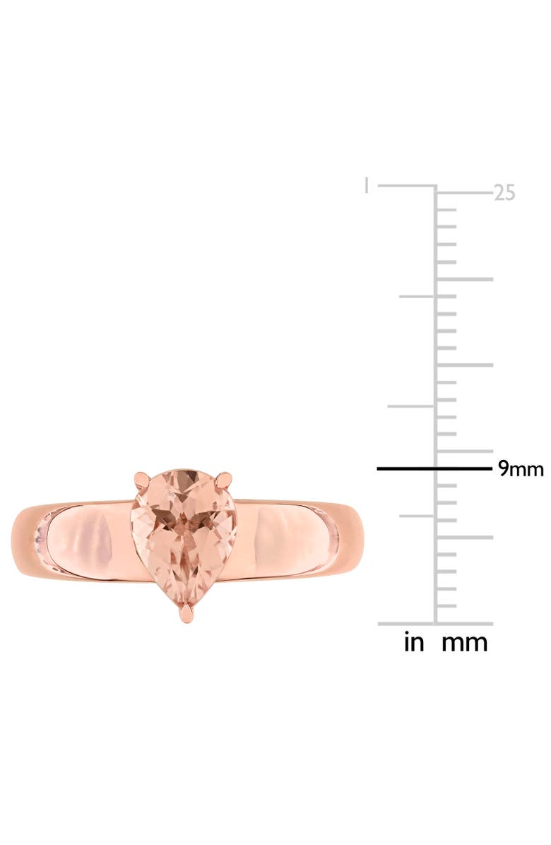 Julianna B. Morganite Teardrop Solitaire Ring 14k, Alternate, color, Morganite