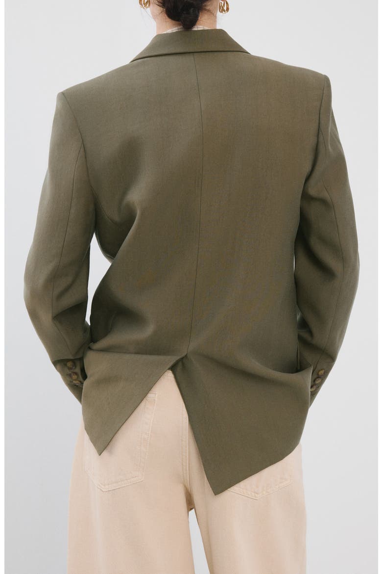 Americana Lisa One-Button Blazer, Alternate, color, GREEN