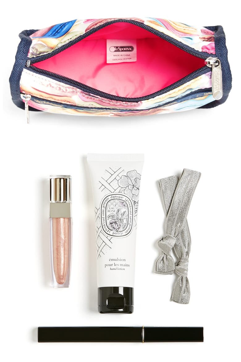 Travel Cosmetic Case, Alternate, color, MACAROONS